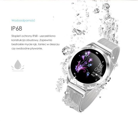 SMARTWATCH DAMSKI G. Rossi SW017-5 r.gold/white (sg011e) G. Rossi