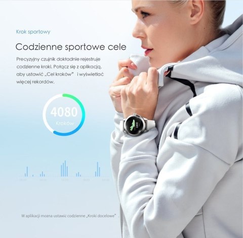 SMARTWATCH DAMSKI G. Rossi SW017-5 r.gold/white (sg011e) G. Rossi