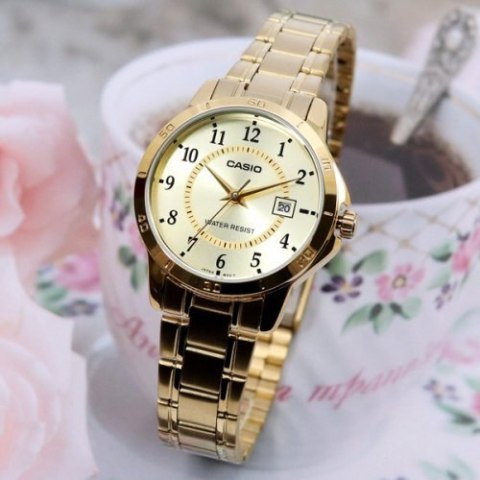 ZEGAREK DAMSKI CASIO LTP-V004G-9B (zd568c) + BOX Casio