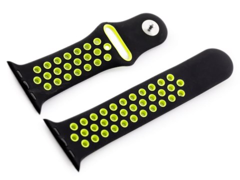 Apple Watch pasek U24 - czarny/zielony - 42/44mm Pacific