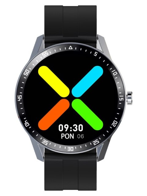 SMARTWATCH MĘSKI G. Rossi SW018-1 silver/black (sg012a) WŁASNE TARCZE G. Rossi