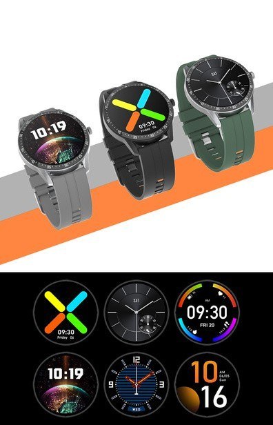 SMARTWATCH MĘSKI G. Rossi SW018-2 silver/gray (sg012b) WŁASNE TARCZE G. Rossi