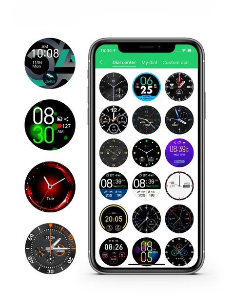 SMARTWATCH MĘSKI G. Rossi SW018-4 black/red (sg012d) WŁASNE TARCZE G. Rossi