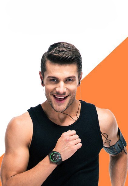 SMARTWATCH MĘSKI G. Rossi SW018-5 black/blue (sg012e) WŁASNE TARCZE G. Rossi