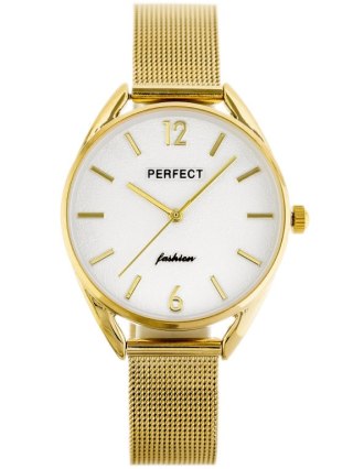 ZEGAREK DAMSKI złoty PERFECT F347 (zp953b) + BOX Perfect