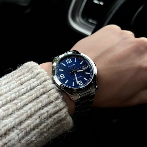 ZEGAREK MĘSKI CASIO MTP-V004D-2B (zd047g) + BOX Casio