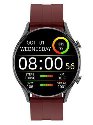 SMARTWATCH MĘSKI G. Rossi SW019-3 black/red (sg014c) PROWADZENIE ROZMÓW G. Rossi