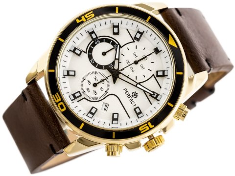 ZEGAREK MĘSKI PERFECT CH02L - CHRONOGRAF (zp351b) + BOX Perfect