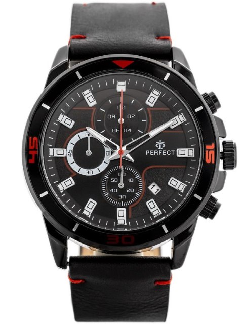 ZEGAREK MĘSKI PERFECT CH02L - CHRONOGRAF (zp351d) + BOX Perfect