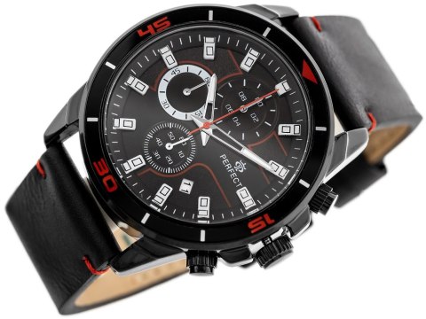 ZEGAREK MĘSKI PERFECT CH02L - CHRONOGRAF (zp351d) + BOX Perfect