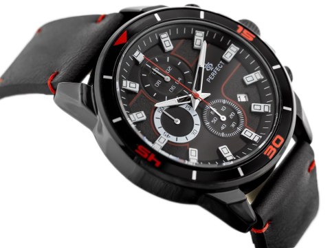 ZEGAREK MĘSKI PERFECT CH02L - CHRONOGRAF (zp351d) + BOX Perfect