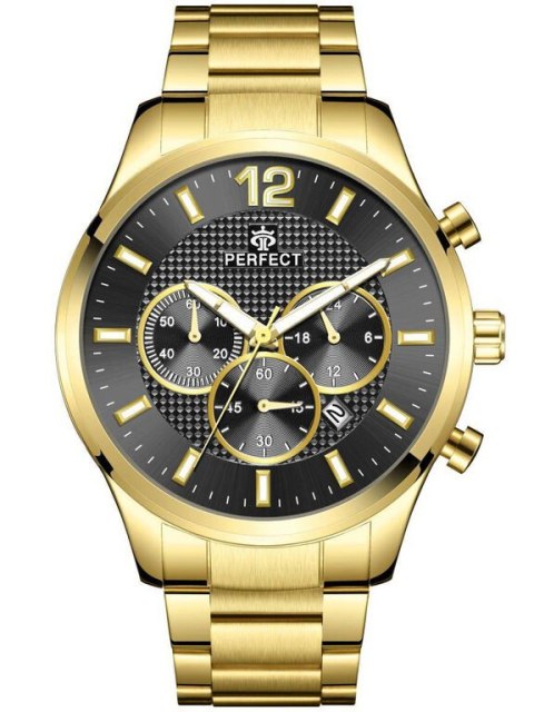 ZEGAREK MĘSKI PERFECT CH01M - CHRONOGRAF (zp355g) + BOX Perfect