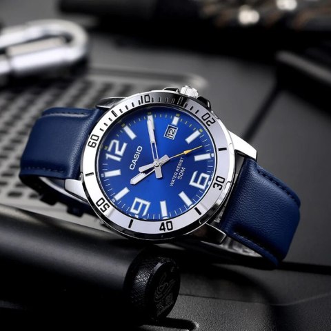 ZEGAREK MĘSKI CASIO MTP-VD01L-2BV (zd169a) + BOX Casio
