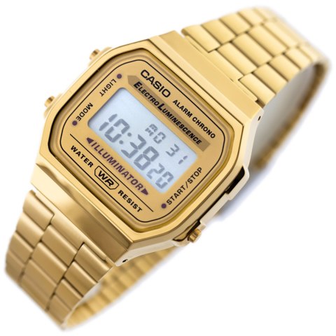 ZEGAREK UNISEX CASIO A168WG-9W (zd088b) - KLASYKA + BOX Casio