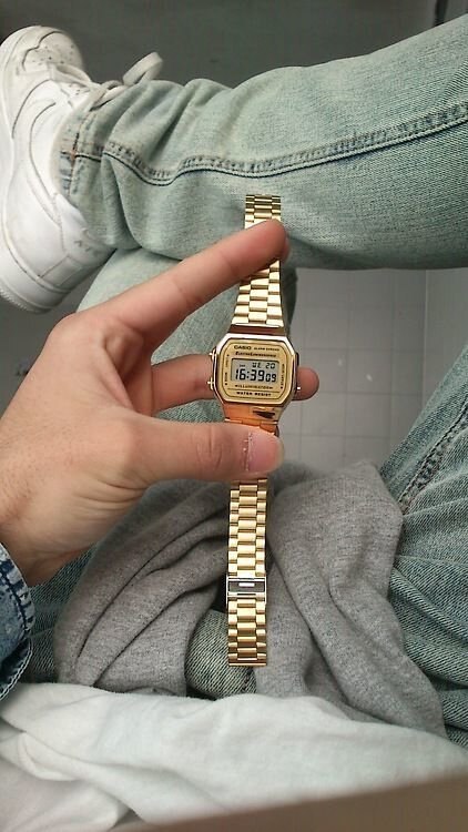 ZEGAREK UNISEX CASIO A168WG-9W (zd088b) - KLASYKA + BOX Casio