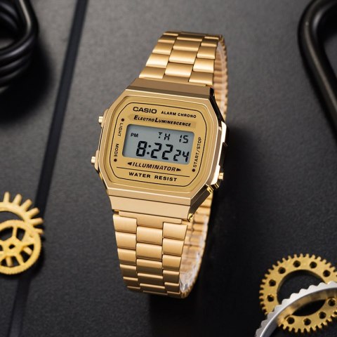 ZEGAREK UNISEX CASIO A168WG-9W (zd088b) - KLASYKA + BOX Casio