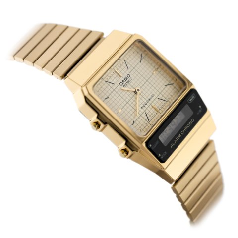 ZEGAREK UNISEX CASIO Vintage Dual Time AQ-800EG-9ADF + BOX Casio