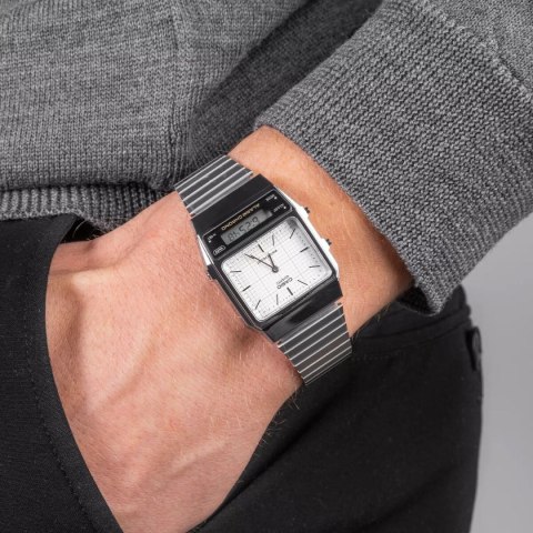 ZEGAREK UNISEX CASIO Vintage Dual Time AQ-800E-7A + BOX Casio