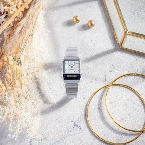ZEGAREK UNISEX CASIO Vintage Dual Time AQ-800E-7A + BOX Casio