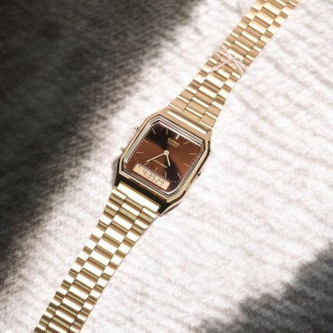 ZEGAREK UNISEX CASIO AQ-230GA-5A Vintage Maxi + BOX Casio