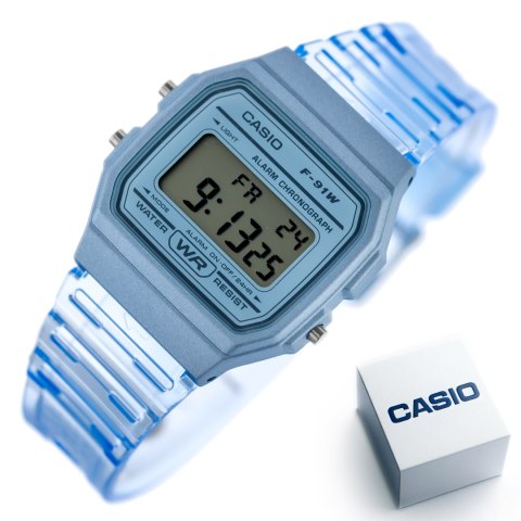 Zegarek Unisex Casio Retro Vintage F-91WS-2 (zd648b) + BOX Casio
