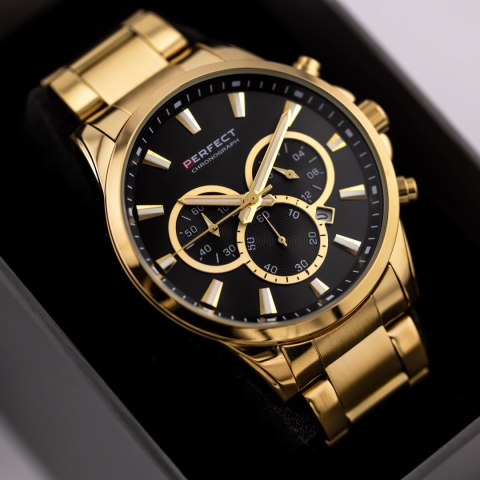 ZEGAREK MĘSKI PERFECT M510CH-02 - CHRONOGRAF (zp386b) + BOX Perfect