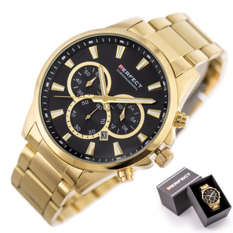 ZEGAREK MĘSKI PERFECT M510CH-02 - CHRONOGRAF (zp386b) + BOX Perfect