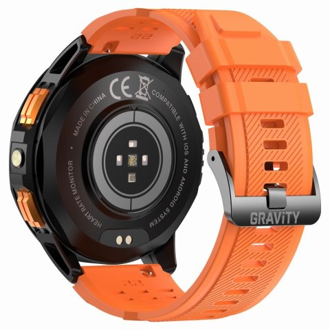 SMARTWATCH MĘSKI GRAVITY GT24-3 - LATARKA, DODATKOWY PASEK (sg033c) Gravity