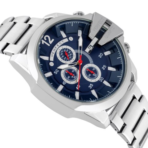ZEGAREK MĘSKI PERFECT M513CH-04 - CHRONOGRAF (zp387d) + BOX Perfect