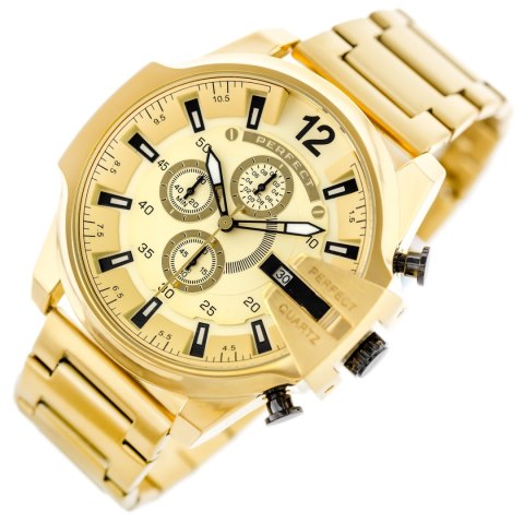 ZEGAREK MĘSKI PERFECT M513CH-05 - CHRONOGRAF (zp387d) + BOX Perfect