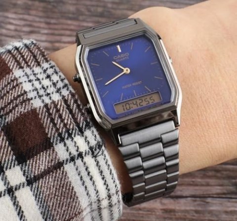 ZEGAREK UNISEX CASIO Vintage AQ-230GG-2A + BOX Casio