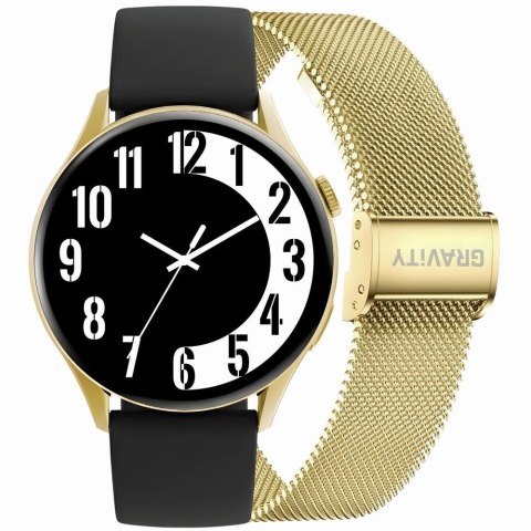 SMARTWATCH DAMSKI GRAVITY GT11-1 - AMOLED, DODATKOWY PASEK (sg044a) Gravity