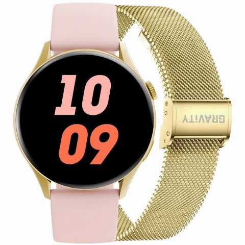 SMARTWATCH DAMSKI GRAVITY GT11-3 - AMOLED, DODATKOWY PASEK (sg044c) Gravity
