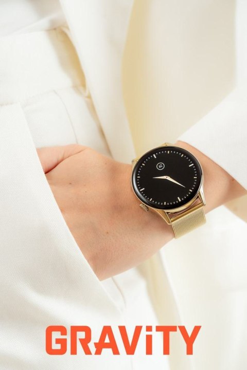 SMARTWATCH DAMSKI GRAVITY GT11-3 - AMOLED, DODATKOWY PASEK (sg044c) Gravity
