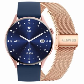 SMARTWATCH DAMSKI GRAVITY GT11-6 - AMOLED, DODATKOWY PASEK (sg044f) Gravity