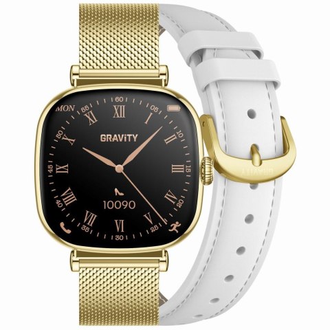 SMARTWATCH DAMSKI GRAVITY GT32-2 - ROZMOWY BLUETOOTH, DODATKOWY PASEK (sg047b) Gravity