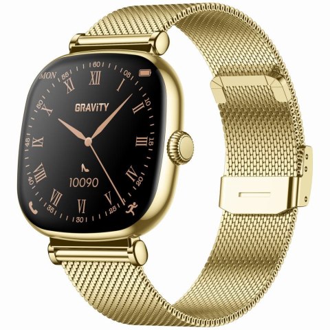 SMARTWATCH DAMSKI GRAVITY GT32-2 - ROZMOWY BLUETOOTH, DODATKOWY PASEK (sg047b) Gravity