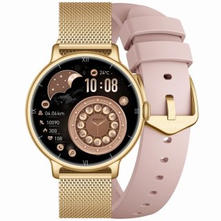 SMARTWATCH DAMSKI GRAVITY GT33-1 - AMOLED, DODATKOWY PASEK (sg048a) Gravity