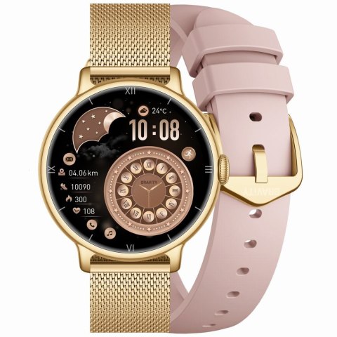 SMARTWATCH DAMSKI GRAVITY GT33-1 - AMOLED, DODATKOWY PASEK (sg048a) Gravity