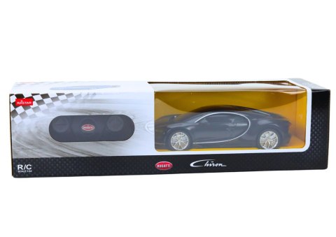 Auto Bugatti Veyron Chiron Samochód Zdalnie Sterowany RC Czarny 1:24 Rastar
