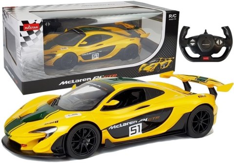 Auto McLaren P1 GTR Samochód Zdalnie Sterowany RC Rastar Żółty 1:14 Rastar