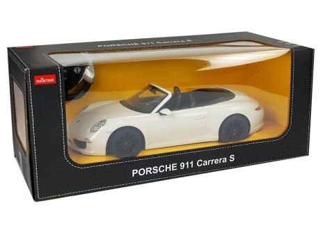 Auto Porsche 911 Carrera S Samochód Zdalnie Sterowane RC Rastar Białe 1:12 Rastar