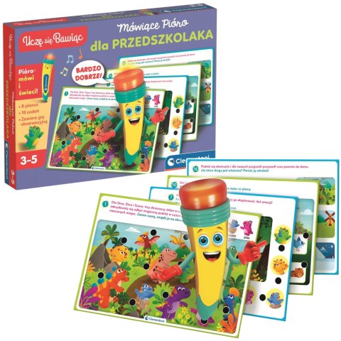 Mówiące Pióro 500 Pytań Przedszkolaka Język Polski Clementoni 50390 Clementoni