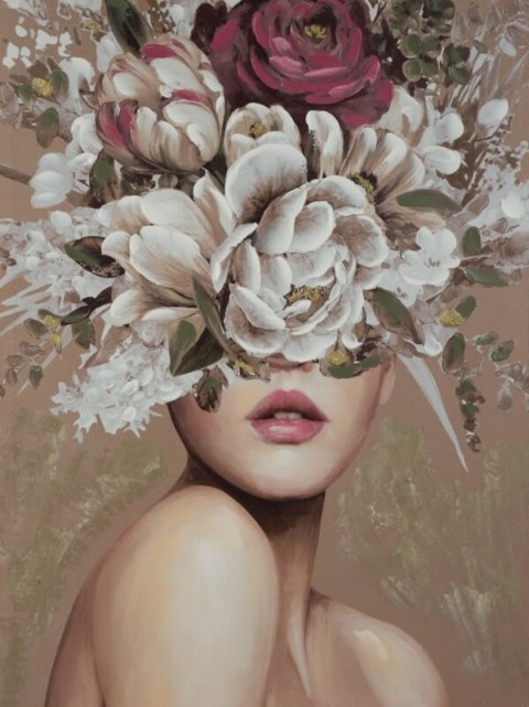 OBRAZ 586B 80 X 100 CM BEŻOWY