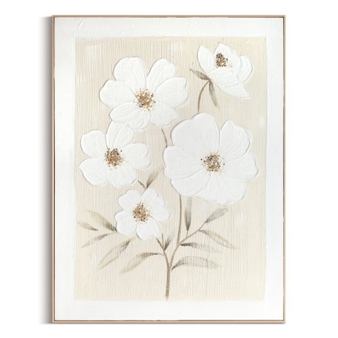 OBRAZ 707 92 X 122 CM KREMOWY