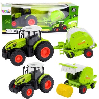 Traktor Rolniczy Farmerski Zdalnie Sterowany RC Z Prasą Do Balotów 1:24 LEAN Toys