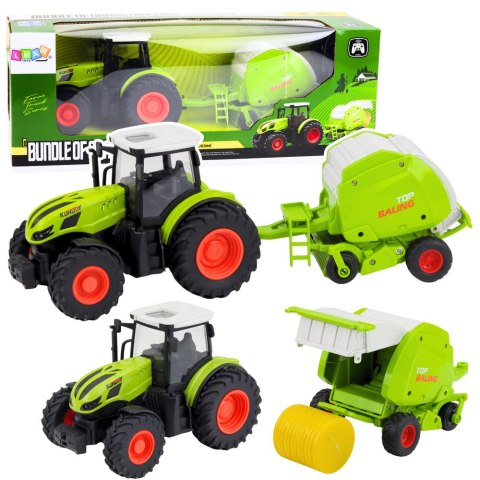 Traktor Rolniczy Farmerski Zdalnie Sterowany RC Z Prasą Do Balotów 1:24 LEAN Toys