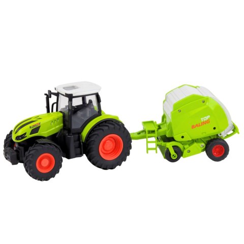Traktor Rolniczy Farmerski Zdalnie Sterowany RC Z Prasą Do Balotów 1:24 LEAN Toys