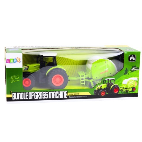 Traktor Rolniczy Farmerski Zdalnie Sterowany RC Z Prasą Do Balotów 1:24 LEAN Toys