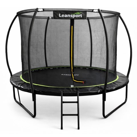 Trampolina Ogrodowa LEAN Z Siatką Wewnętrzną Czarno-Zielona 183CM 6FT LEAN Sport